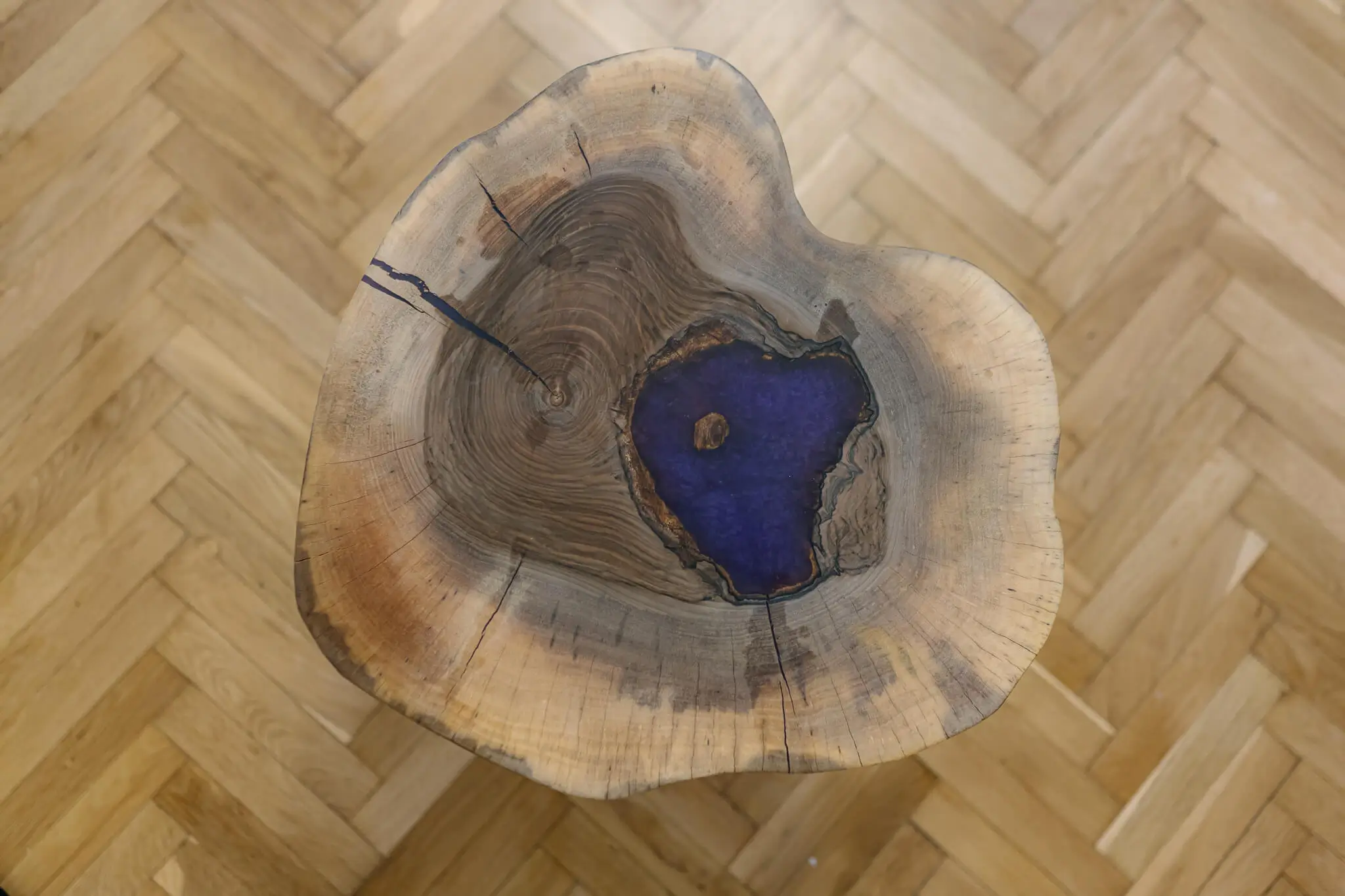 Small epoxy coffee table